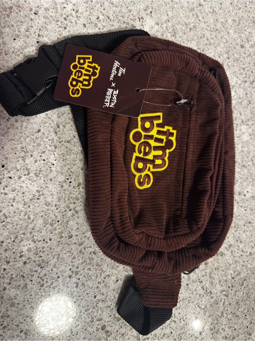 Tim Biebs Brown Corduroy Waist Bag - Limited Edition